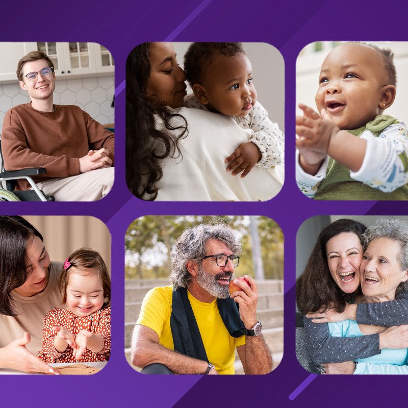 Collage of different types of patients at ARC