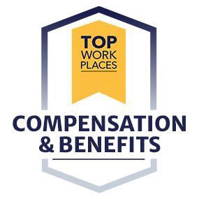 Top Work Places - Compensation & Benefits badge